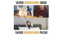 5 Meme Makan Sahur Ini Kocaknya Bikin Sebel (sumber: Instagram.com/nganudotco)