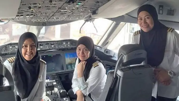 Pertama, 3 Pilot Wanita dari Brunei Tetap Pergi ke Arab Saudi