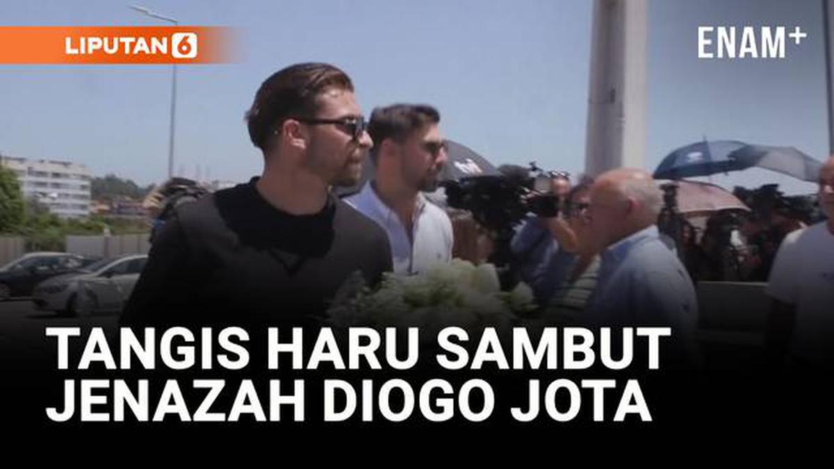 VIDEO: Tangis Kehilangan Sambut Jenazah Diogo Jota dan Sang Adik di Portugal
