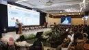 Menteri PPN/Kepala Bappenas, Bambang Brodjonegoro memberi paparan dalam Dialog Nasional II Pembangunan Ibu Kota Negara, di Jakarta, Rabu (26/6/2019). Rencana pemindahan ibu kota dari Jakarta terus digodok pemerintah, bahkan anggaran untuk dana pemindahan sudah disiapkan. (Liputan6.com/Angga Yuniar)