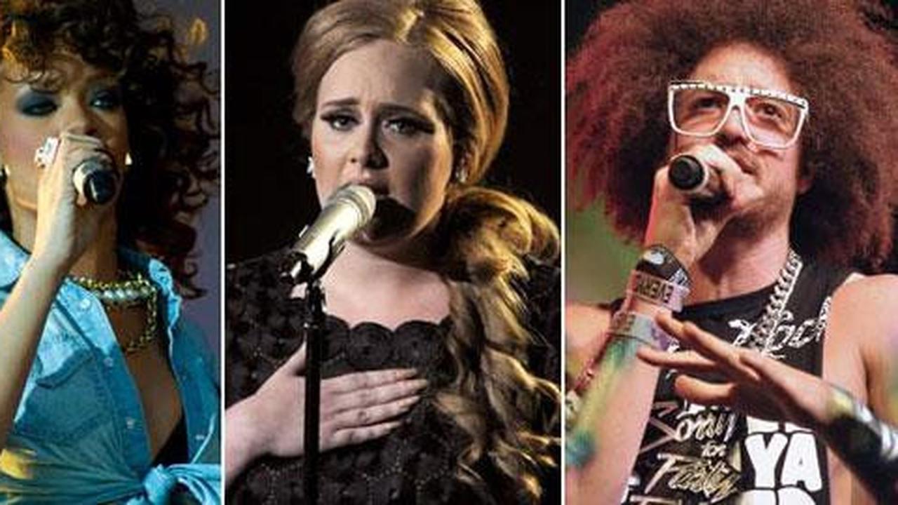 Adele, LMFAO dan Rihanna dominasi Billboard Awards 2012