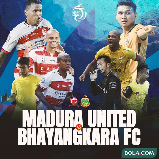 Liga 1 - Duel Antarlini - Madura United Vs Bhayangkara FC