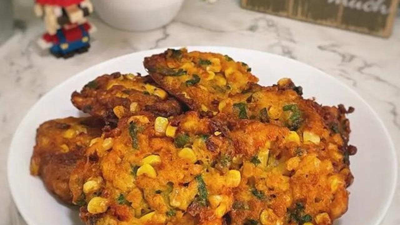 Resep perkedel jagung bumbu rempah.