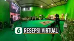 Tak repot memasang dekor nyata untuk disaksikan secara streaming.