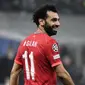 Pemain Bintang Liverpool ini masih menjadi salah satu sosok yang paling berbahaya jika sudah berada di depan gawang lawan. Mohamed Salah telah mengoleksi delpan gol di Liga Champions musim ini. (AFP/Filippo Monteforte)