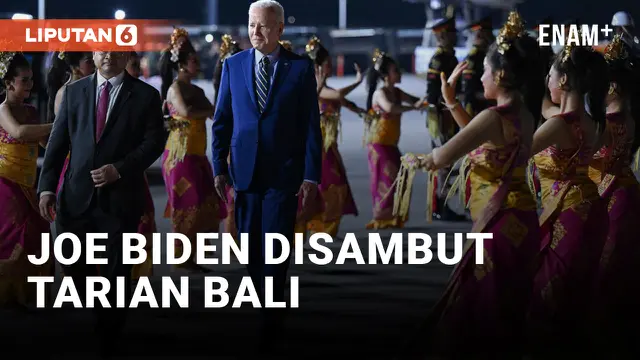 VIDEO: Disambut Tarian Bali, Joe Biden Tercengang