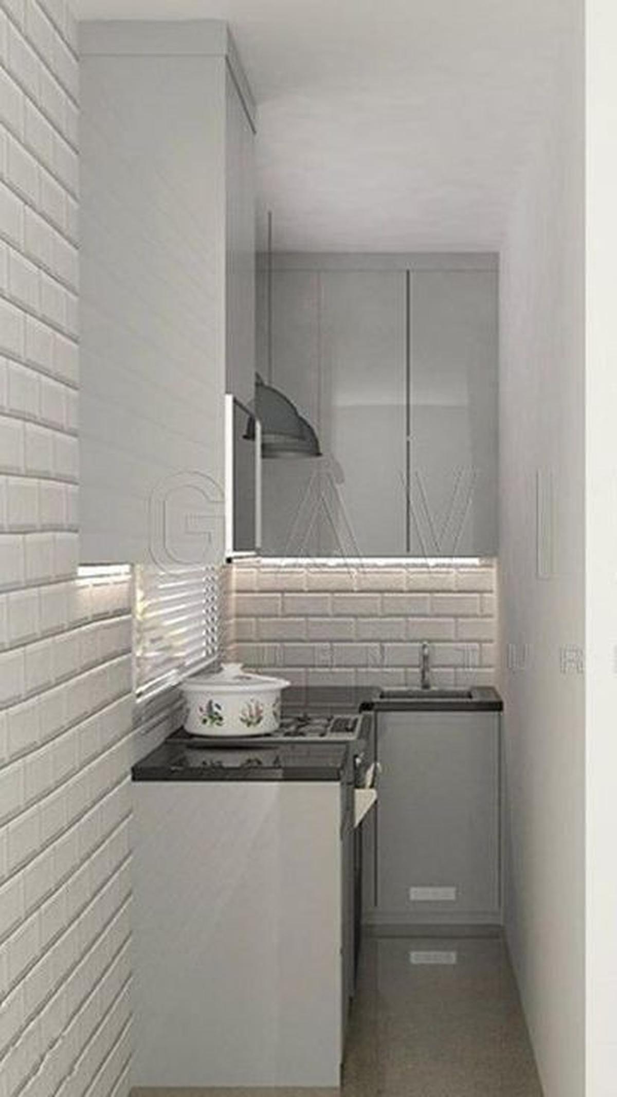 Dapur Letter L Minimalis Sempit