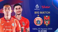 Live streaming Persija vs Malut United eksklusif di Vidio (dok. vidio.com).
