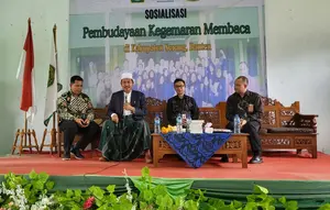 Sosialisasi Pembudayaan Kegemaran Membaca di Serang Banten, Senin (20/5/2024). (Liputan6.com/ Dok Ist)