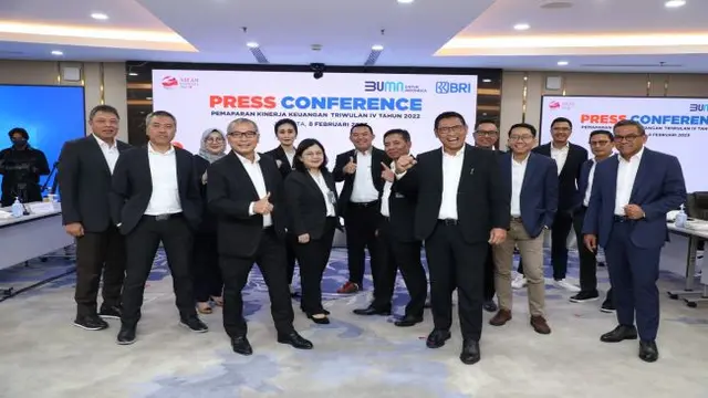 Konfrensi pers paparan kinerja keuangan kuartal IV 2022 PT Bank Rakyat Indonesia Tbk (BBRI), Rabu (8/2/2023) (Foto: BRI)