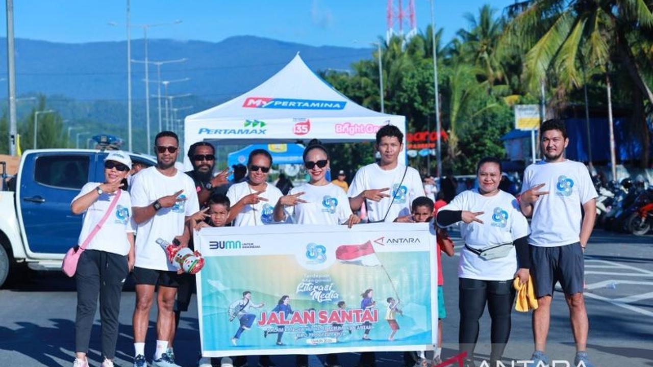 Semarak HUT ANTARA Papua ke-88: Jalan Santai Pererat Soliditas dan Literasi Media