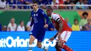 Kai Havertz. Gelandang serang Jerman berusia 23 tahun ini dilepas Bayer Leverkusen ke Chelsea pada awal musim 2020/2021 dengan nilai transfer 80 juta euro atau kini setara Rp1,2 triliun. Hingga kini ia telah tampil dalam 92 laga bersama The Blues di semua ajang dengan torehan 23 gol dan 14 assist. (AFP/Getty Images/Sam Greenwood)