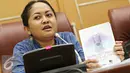 Ketua Subkomisi Pengembangan Sistem Pemulihan Komnas Perempuan Indriyati Suparno menyampaikan keterangan terkait peringatan 18 tahun Tragedi Mei '98 di Balai Kota, Jakarta, Jumat (13/5). (Liputan6.com/Immanuel Antonius)