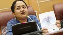 Ketua Subkomisi Pengembangan Sistem Pemulihan Komnas Perempuan Indriyati Suparno menyampaikan keterangan terkait peringatan 18 tahun Tragedi Mei '98 di Balai Kota, Jakarta, Jumat (13/5). (Liputan6.com/Immanuel Antonius)
