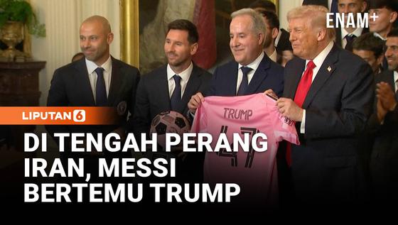 Messi dan Inter Miami Disambut Trump di Gedung Putih Usai Juara MLS