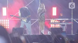 Sejumlah musisi dan penyanyi wanita tampil di hari kedua Festival Musik Pestapora 2024. (Liputan6.com/Herman Zakharia)