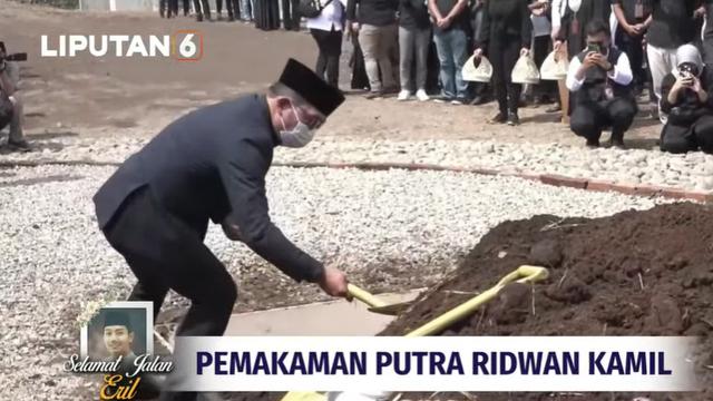7 Momen Pemakaman Eril Putra Ridwan Kamil, Dikebumikan di Cimaung