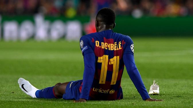 Winger Barcelona, Ousmane Dembele. (AFP/Josep Lago)