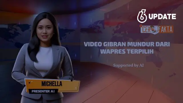 Tidak Benar Video Gibran Rakabuming Raka Mundur Sebagai Wapres Terpilih