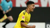 7. Jadon Sancho (Borussia Dortmund) - Remaja 19 tahun ini telah menunjukan kualitas yang luar bisa bersama Die Borussen. Penampilan apik tersebut membuatnya menjadi incaran klub-klub besar Eropa. (AFP/Daniel Roland)