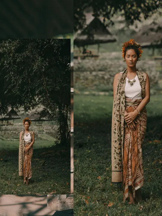 Tara Basro terlihat ayu dan anggun mengenakan songket dan kain khas Bali. Tara sendiri terkenal dengan jiwa seni yang kental dangan senang dengan hal-hal yang etnik banget. (Liputan6/IG/tarabasro)