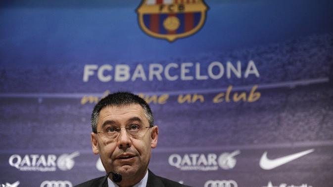 Presiden Barcelona Josep Bartomeu María (JOSEP LAGO / AFP)