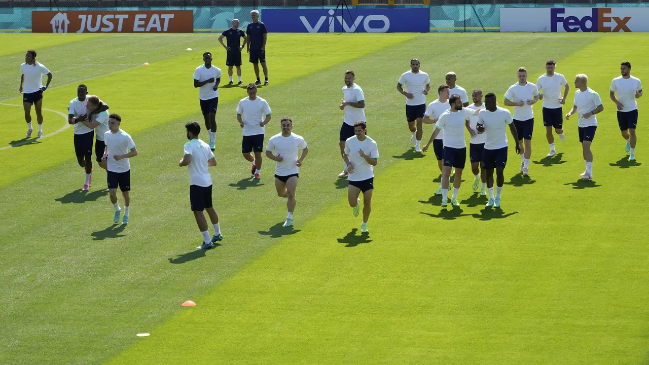 Sesi Latihan jelang Euro 2020 Italia Vs Swiss