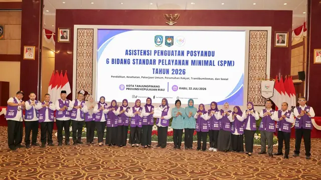 Yane Bima Arya saat Sosialisasi Implementasi Posyandu 6 SPM di Provinsi Kepri