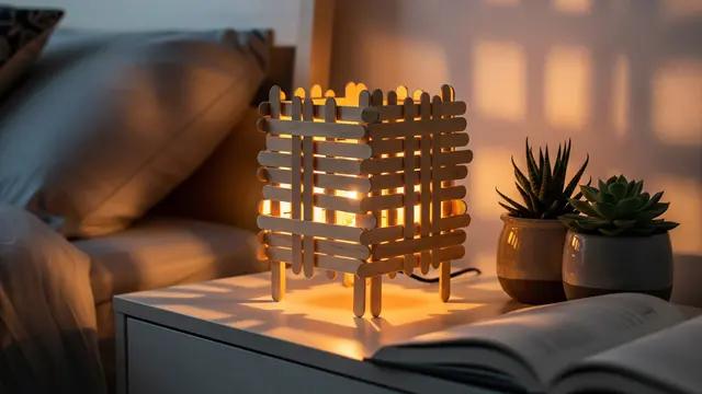 Lampu Tidur dari Stik Es Krim (AI Generated)