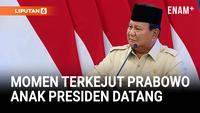 Terkejut! Momen Prabowo Tak Sadar Anak Presiden Datang Hingga Lupa Disapa: Bisa Naik Pangkat