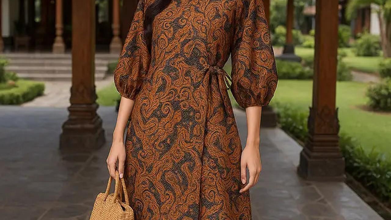 7 Model Tunik Batik Tali Samping Terbaru untuk Tampil Anggun