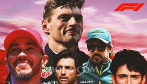 F1 - Ilustrasi Pembalap F1 2025: Lewis Hamilton, Max Verstappen, Carlos Sainz, Fernando Alonso, Charles Leclerc (Bola.com/Adreanus Titus)