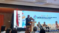 Wakil Menteri Pertanian, Sudaryono dalam Konferensi Regional World Organization of Animal Health (WOAH) ke-34, di Jakarta, Senin (22/9/2025). (Liputan6.com/Arief)