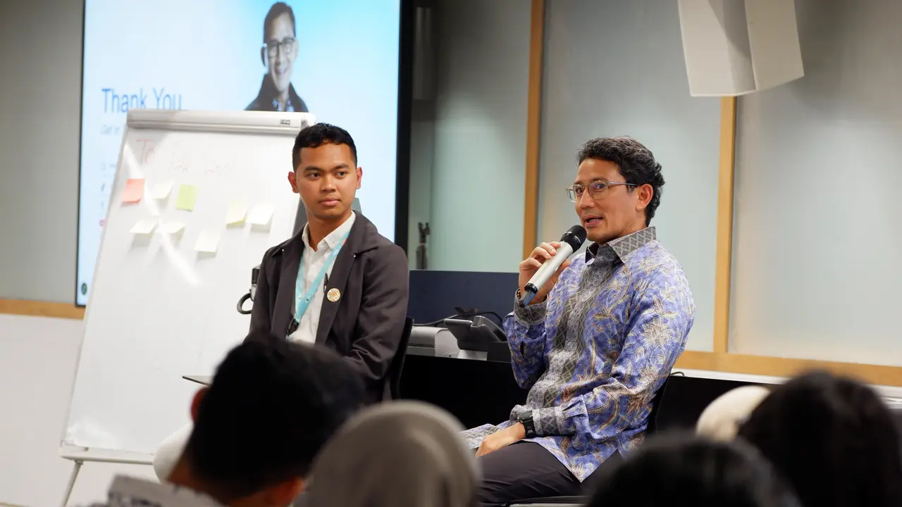 Mantan Menteri Pariwisata dan Ekonomi Kreatif (Menparekraf) RI Sandiaga Uno.