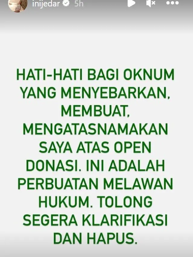 Jessica Iskandar Menanggapi Isu Galang Donasi