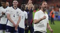 Hasil ini membuat Gareth Southgate sukses membawa Timnas Inggris ke partai final sekaligus membungkam fans yang ragu dan suka mengkrtiknya sebagai pelatih yang minin taktik. (AP Photo/Thanassis Stavrakis)