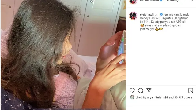 Stefan William - Celine Evangelista (Foto: Instagram/@stefanwilliam)