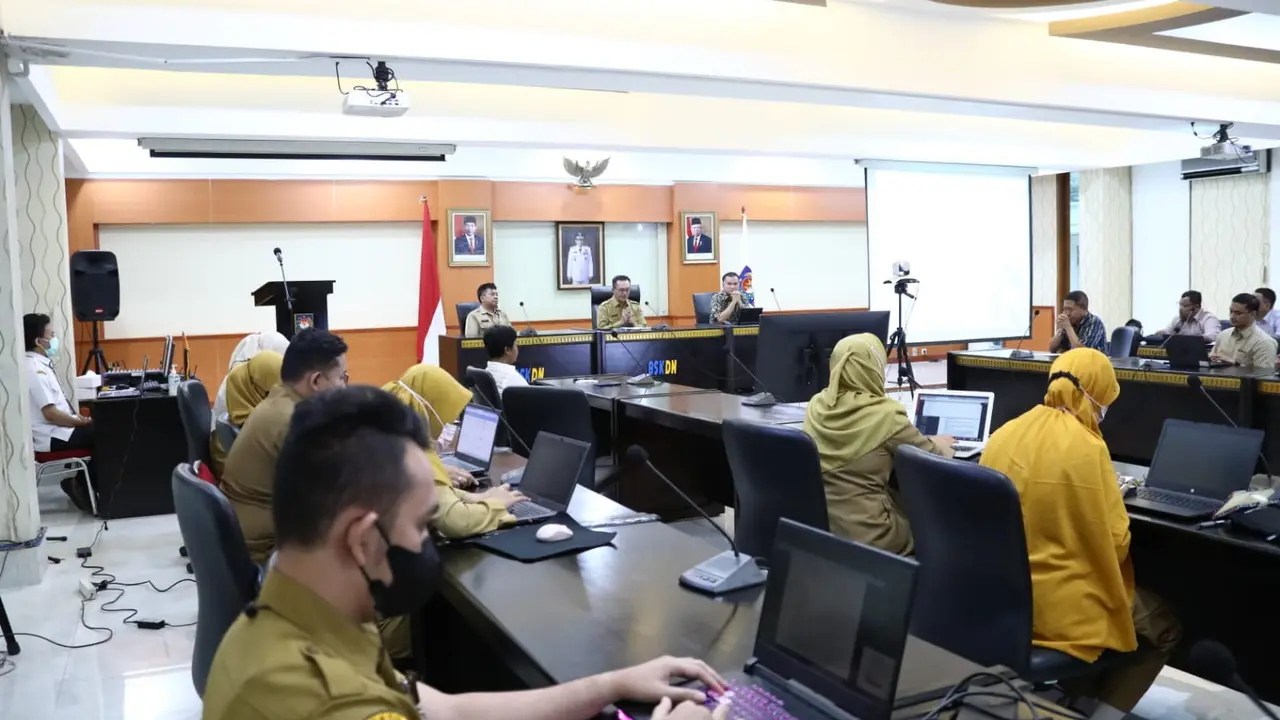 Workshop jurnalistik guna meningkatkan kemampuan pegawai di lingkungan BSKDN dalam menyusun publikasi kebijakan. (Istimewa)