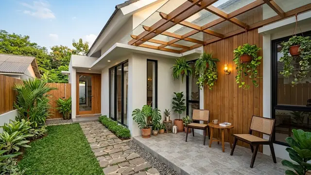 Model Teras Samping untuk Rumah