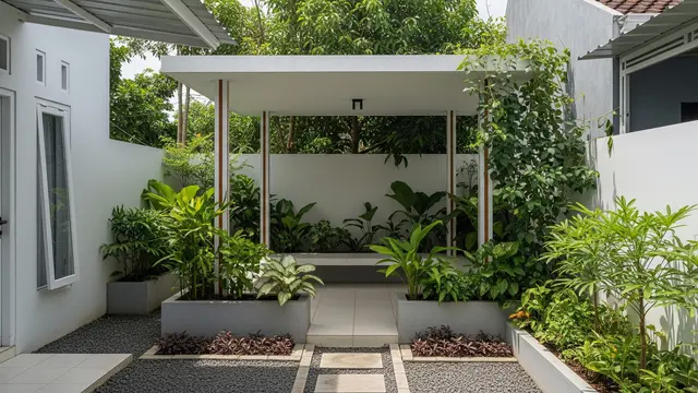 Rahasia Gazebo yang Tetap Awet Meski Terkena Hujan dan Panas Setiap Hari/AI