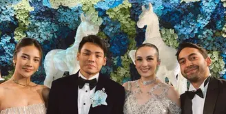 Pakai dress berkilau di nikahan Chelsea Islan, Anya Geraldine banjir kritik netizen. @anyageraldine.