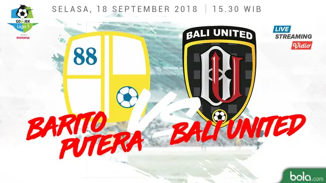 Barito Putera Vs Bali United