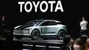 SUV konsep kendaraan listrik FT-3e dari Toyota Motor. (Kazuhiro NOGI/AFP)
