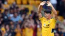 Wolverhampton Wanderers resmi mendatangkan Hwang Hee-chan dari RB Leipzig dengan status pinjaman pada bursa transfer musim panas ini. Penyerang berkewarganegaraan Korea Selatan tersebut diboyong dengan harga 13 juta poundsterling atau Rp256 miliar. (Foto: AFP/Oli Scarff)