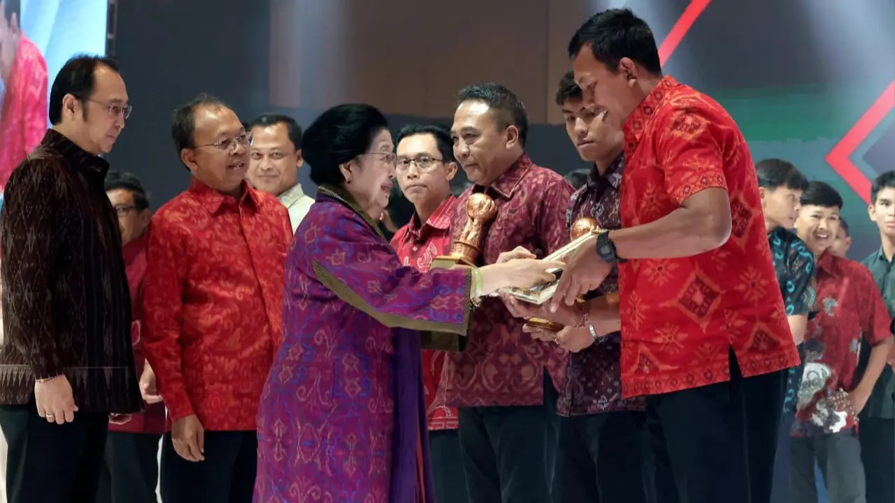Ketua Umum DPP PDIP, Megawati Soekarnoputri, hadir memimpin jalannya acara Penutupan Bulan Bung Karno 2026 yang digelar di Bali Beach Convention Center, The Meru, Sanur.