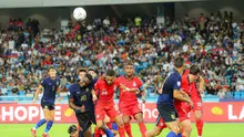 Timnas Kamboja saat menghadapi Timnas Singapura dalam laga Piala AFF 2026 di Morodok Techo National Stadium, Jumat (24/7/2026). (Dok. FFC)