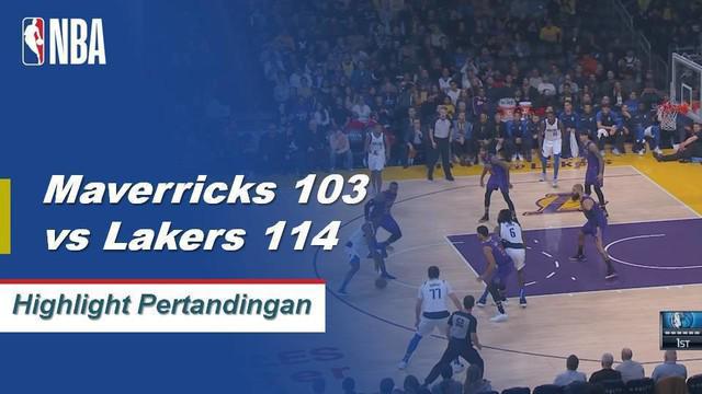 LeBron James mencetak 28 poin, Kyle Kuzma menambahkan 15 poin dan 12 rebound membawa Lakers mengalahkan Maverricks
