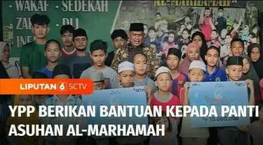 Mendapatkan bantuan jelang Ramadan, puluhan anak penghuni panti asuhan Yayasan Al-Marhamah, Medan, Sumatra Utara, tampak bahagia. Panti Asuhan Yayasan Al-Marhamah, Medan, menjadi salah satu panti asuhan yang mendapatkan bantuan dari program SCTV Cint...