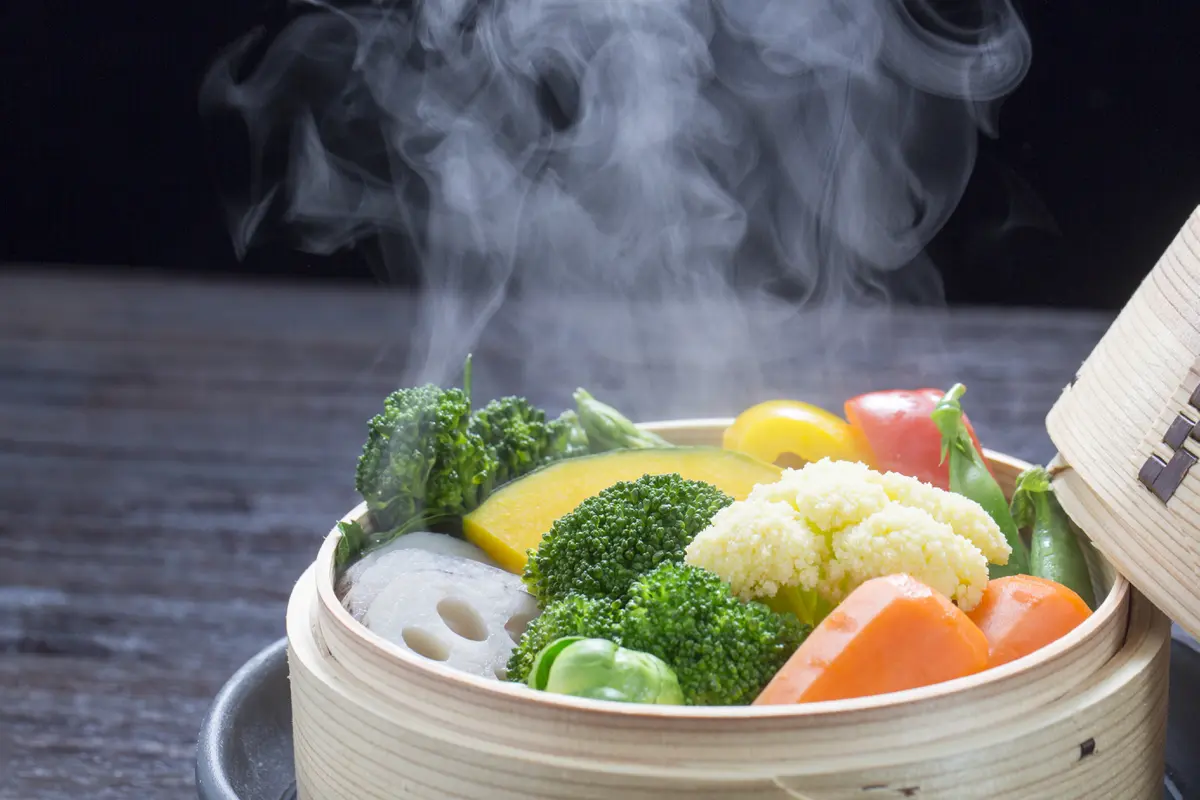 mengukus sayur