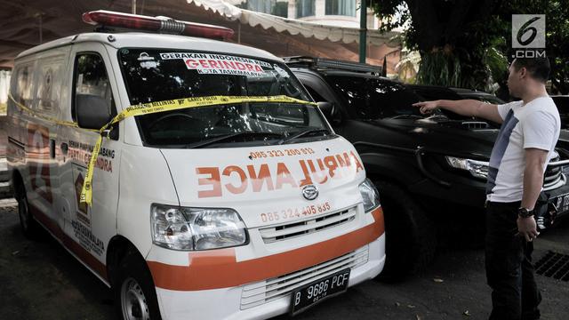 Penampakan Ambulans Berisi Batu di Kerusuhan 22 Mei